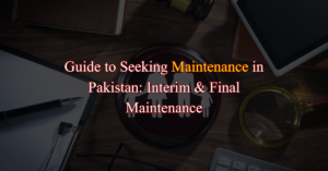 maintenance in pakistan